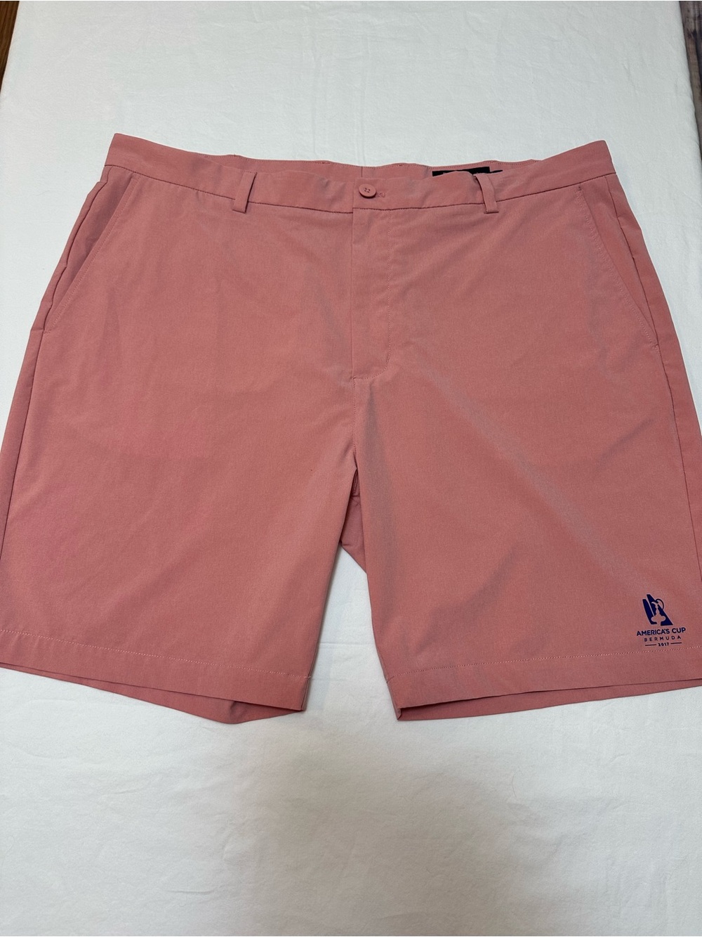 Vineyard Vines Coral Pink Men's Flat-Front Breaker Shorts